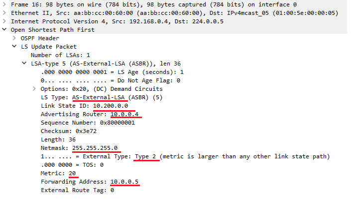 lsa ospf что это
